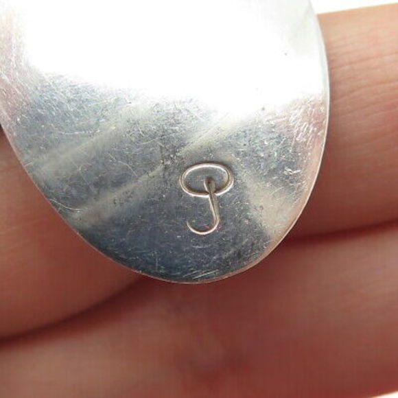 CHARLIE JOHN NAVAHO Old Pawn 925 Sterling Silver Vintage Turquoise Necklace 20" - Picture 7 of 7